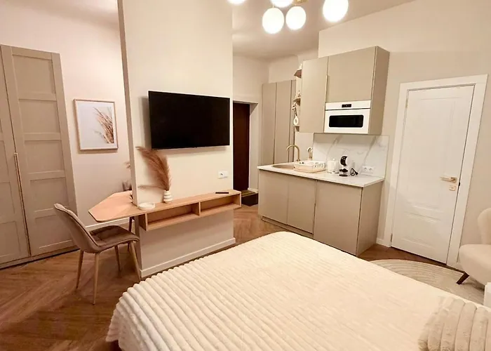 Elegant White In Centre With Parking *